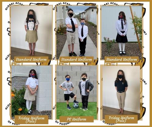 Students in uniform 
