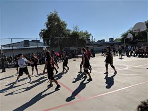 Staff v Students Volleyball Game 