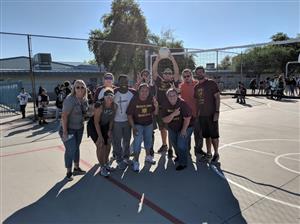 Staff v Students Volleyball Game 