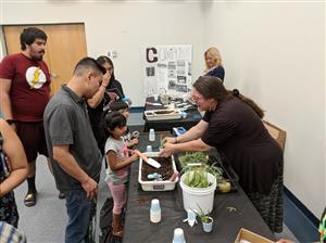 planting at family night 