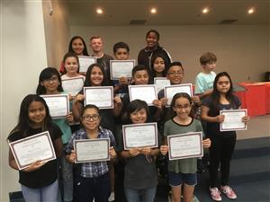 Honor's Students with Certificates 